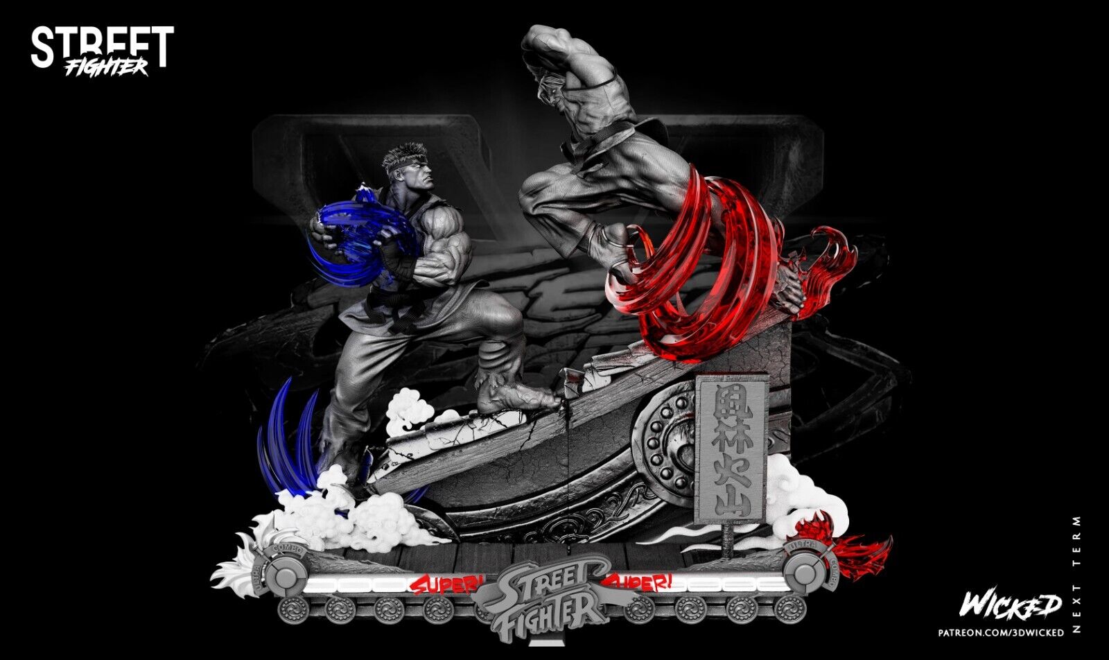 READY STOCK】Capcom- Street Fighter Licensed 1/4 Ryu Street Fighter Resin  Statue