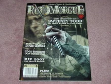 RUE MORGUE magazine # 75, Tim Burton on Sweeney Todd, Romero: Diary of the Dead