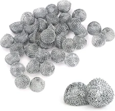 50 Pack Steel Pipe Screen Filters Round Smoking Screens for Pipes and Bowls