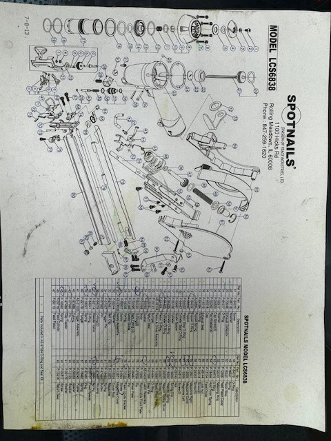 3 пружины (2 комплекта) для степлера Spotnails cap LCS6838 - Изображение 2 из 2