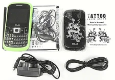 Blu Tattoo World Phone - Green ( Unlocked ) International Global Cellular Phone