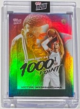 2023-24 Topps Now Victor Wembanyama ROOKIE CARD 1000th POINT SP Spurs #VW-1 RC