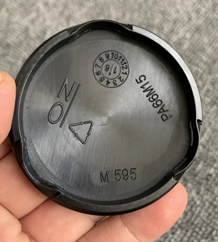 4 x 63 mm für OZ Racing M595 Silber Schwarz Nabendeckel Nabenkappen Rim Hub Caps - Bild 4 von 4