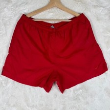 VTG Y2K Nike Embroidered Swoosh Grey Tag Red Windbreaker Shorts Men s Medium