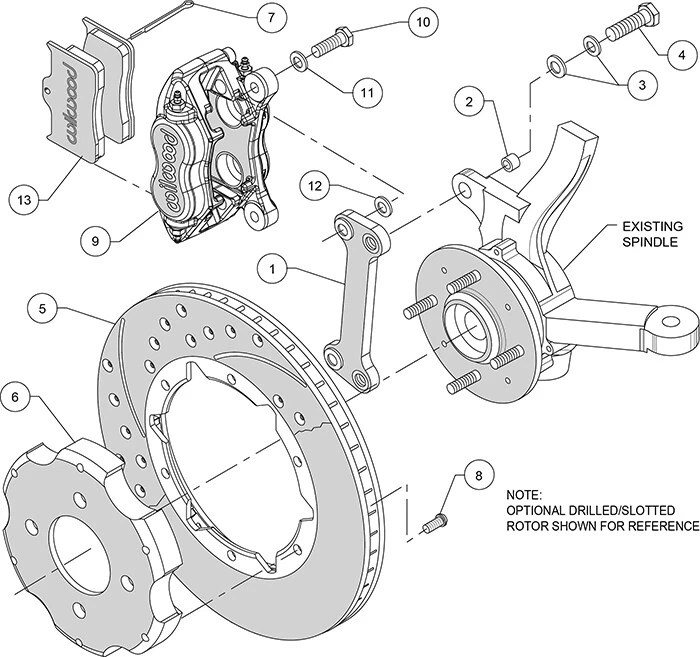 Wilwood 140-8695-DR Front Brake Kit Foto 4 de 4