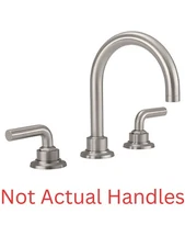 California Faucets 3102WB-USS Widespread 8" Lav Faucet ULTRA STAINLESS STEEL New