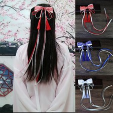 2Pc Set Hanfu Hair Accessories Hairpin Bow Edge Clip Costume Accessory Headdress