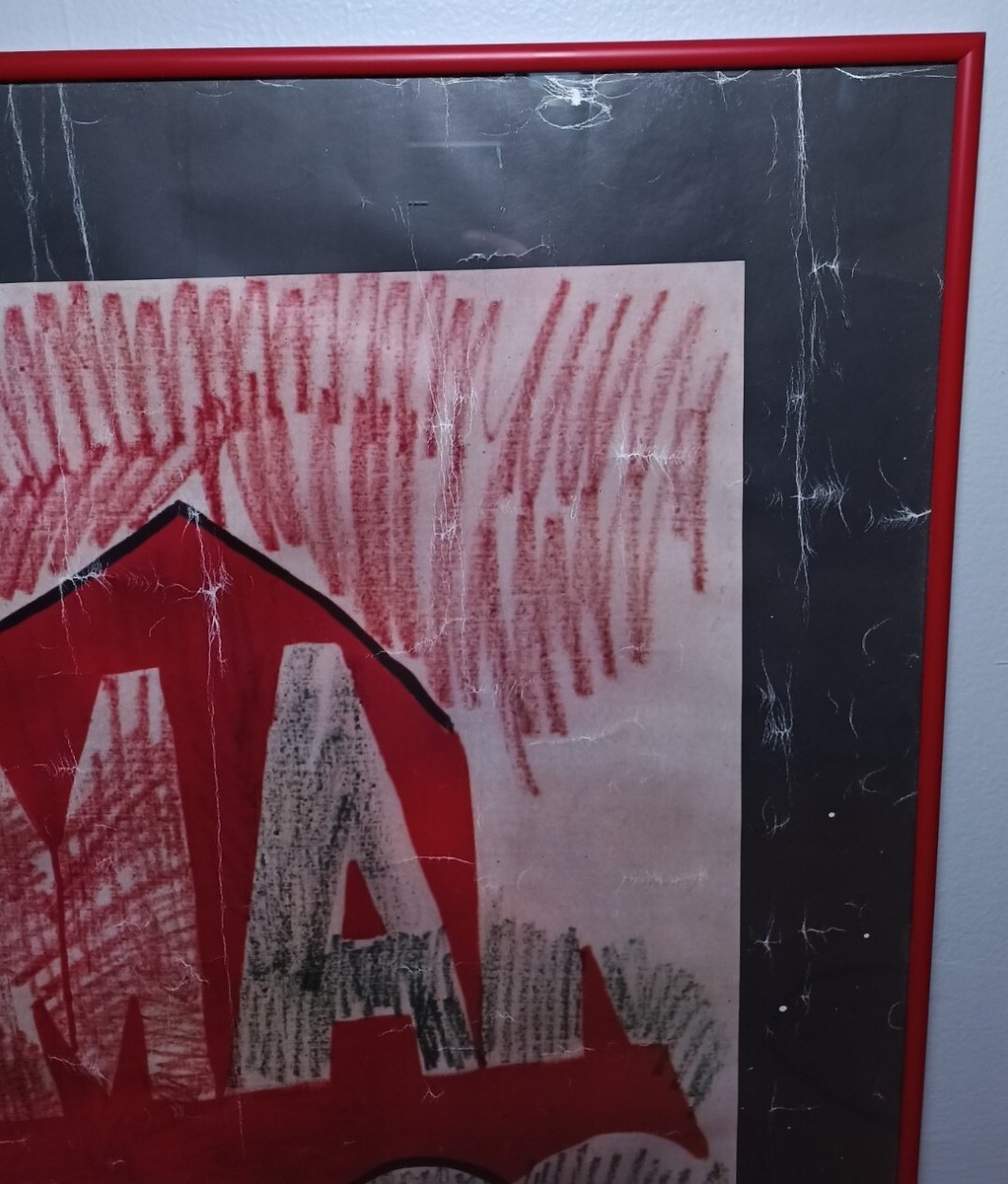 ANDY WARHOL RARE 1990 LITHOGRAPH PRINT FRAMED ITALIAN EXHBT POSTER