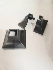 HANDRAIL Black Plastic Base SHOE 2 pk SNAP ON Railing POST covers fit 1 1/2" leg