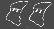 X2 Isle of Man TT Race Track Logo Sticker Vinyl Replica Decal, Motor Racing GP 2
