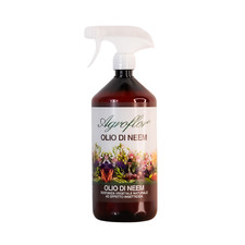 OLIO DI NEEM AGROFLOR PURISSIMO BIOLOGICO E VEGETALE PRONTO ALL' USO SPRAY  1 LT