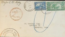 Haiti 1929 Pan Am First Flight Santiago Cover