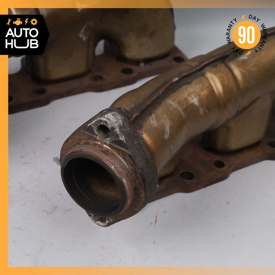 Комплект из 2 оригинальных передних и задних выпускных коллекторов 90-93 Mercedes R129 300SL 300SE M104 - Изображение 2 из 4