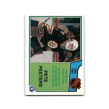 1983 O-Pee-Chee Pete Peeters Shutout Leaders #222