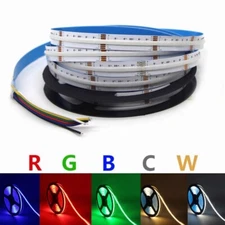 COB RGB RGBW 5in1 RGB+CCT LED Strip Light FCOB High Density Linear Light 840LEDS