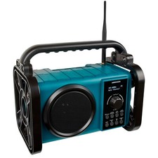 MEDION E66877 Bluetooth Akku Baustellenradio DAB+ IP44 PLL UKW Radio 50W türkis