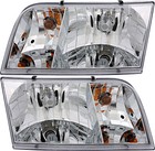 For 1998-2011 Ford Crown Victoria Headlight Halogen Set Pair