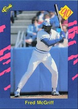 1990 Classic Blue Fred McGriff Toronto Blue Jays #19