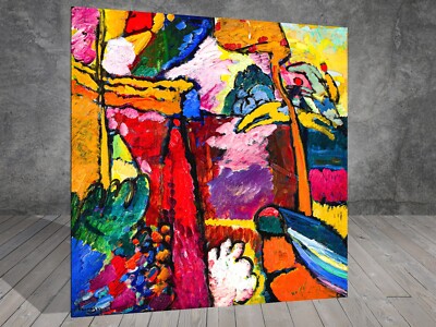 Wassily Kandinsky Studie für Improvisation V LEINWANDMALEREI KUNSTDRUCK SQ 814