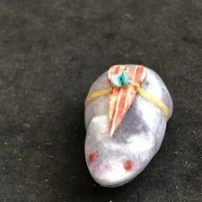 Zuni Fluorite Bear Fetish by Daphne Quam *NEW* F6211