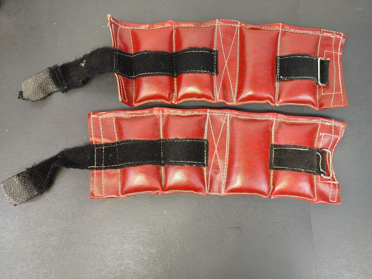 Paire De Poids Chevilles/poignets Vari Vintage Années 80 - 5 Lbs (2x2.5) - Marron