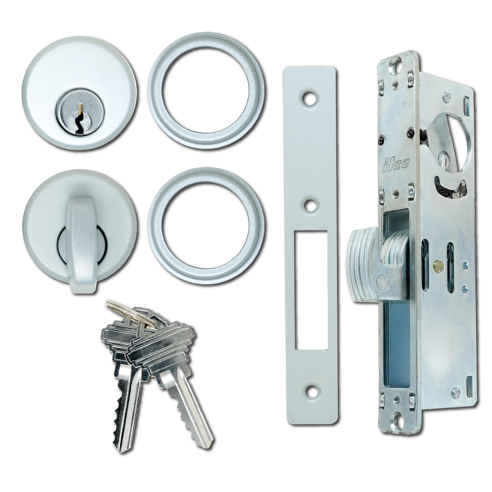 Adams Rite Style Hook Bolt Lock Replacement with Keys – Mortise Door Hardware