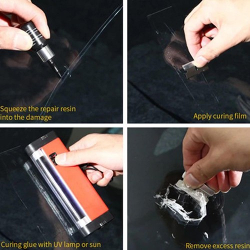 Windshield Repair Kit, Cracks Gone Glass Automotive Glass Windscreen Repair Kit - Foto 7 di 15