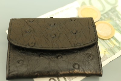 Elegant Purse ''Claw''. Genuine Ostrich Leather! NEW! Purse ostrich NEW! 883