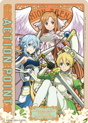 Asuna Shinon Leafa EX08BT/SAO-2-AP02 Action Point Card Union Arena