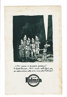 buvard FULMEN Saint Ogan Le petit Poucet Wir haben uns verloren, wir werden uns wiederfinden 