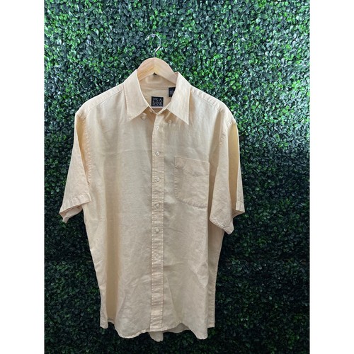 Jos. A. Bank 100% Linen Casual Shirt, Men’s Size L