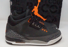 Air Jordan 3 Fear Black Sneakers, Size 7Y  DM...