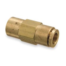 Weatherhead 1866X6x6 Strt, Brass, Push-Fit3/8In, Nptf3/8In