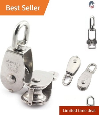 Durable M25 Stainless Steel Swivel Lifting Block - Fixed Maximum Load 150kg