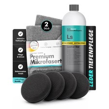 Koch Chemie Leather Star 1L 4 Applikatoren 2 Tücher | Lederpflege Set 7-teilig