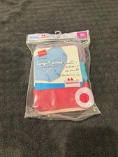 Hanes Girls Panties 3-Pack Comfort Underwear Period Moderate Protection Discreet