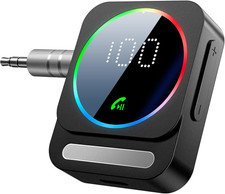 Bluetooth 5.3 Receiver for Car, Wireless Audio Adapter for Car/Home Stereo/Wired