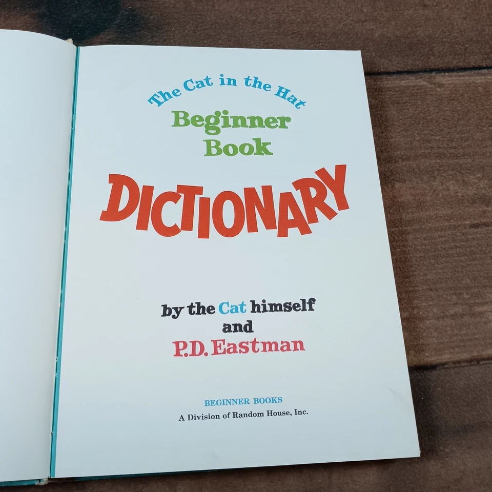 The Cat in the Hat Beginner Book Dictionary by P.D. Eastman 1964 Hardcover - Image 4 of 4
