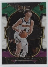 2022 Panini Select Concourse Green White Purple Prizm Christian Braun #85 1kt4