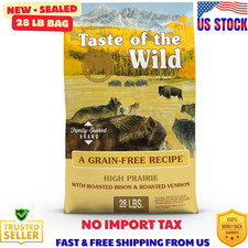 Taste of the Wild High Prairie Bison  Venison Dog Food 28lb - NEW