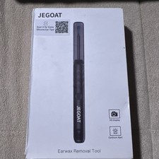 JEGOAT Earwax Removal Tool 1296P HD Camera Ear Scope 6 LED Lights Black