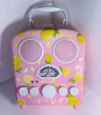 Sunnylife beach radio FM AM AUX Bluetoothsand &water resistant case w/batteries