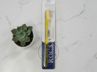 R.O.C.S. Smart Brush Toothbrush Hard bristles yellow Oral Care Worldwide