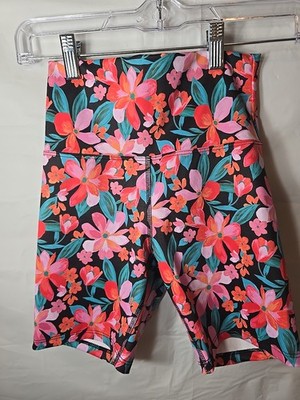Women's Beach Riot Floral Biker Colorful Shorts Size Small