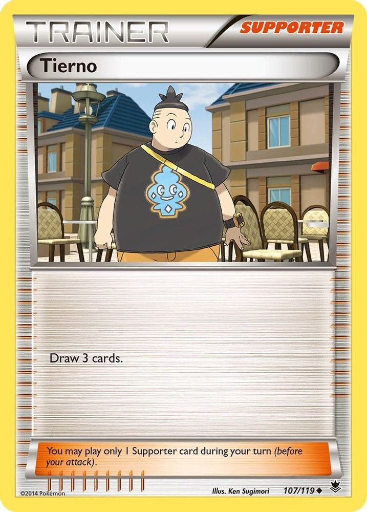 2014 Pokemon: XY - Phantom Forces - Tierno (#107/119, Uncommon, Near Mint)