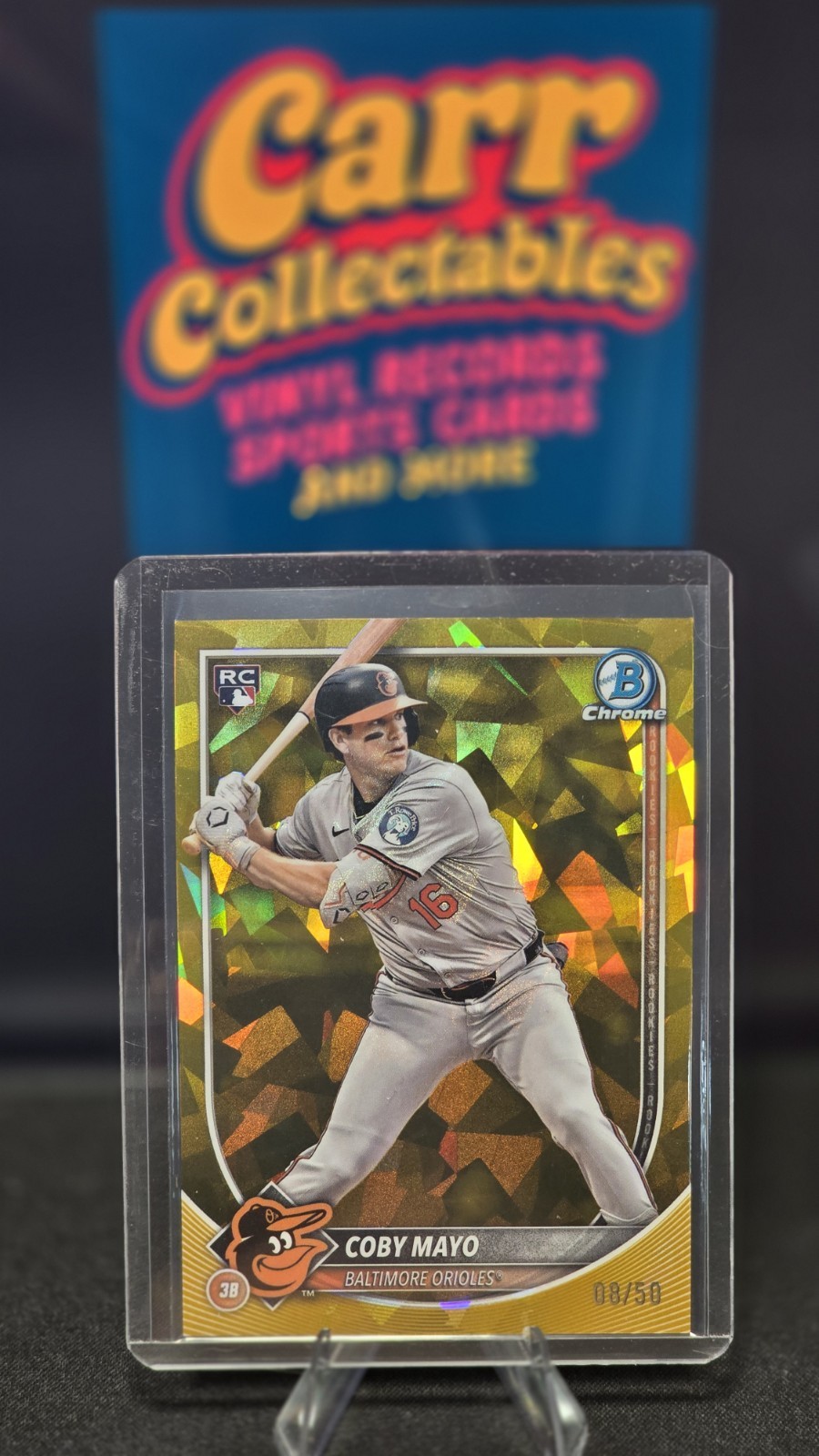 2025 Bowman Chrome Sapphire Edition - Coby Mayo #83 Gold /50 (RC) Baltimore O's