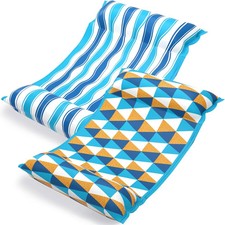 Jasonwell Water Hammock Pool Floats - 2PACK Fabric Inflatable Pool Hammock Float