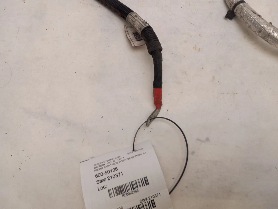 FRONT RIGHT POSITIVE BATTERY WIRE fits FIAT 500X LOUNGE 2016 OEM 00520286720 - Image 2 of 4