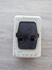 Vintage Barber Shop Neck Strip Tissue Dispenser White Sanek