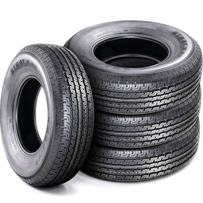 4 Tires Cosmo Stray Kat Semi-Steel ST 225/75R15 117/112M E 10 Ply Trailer